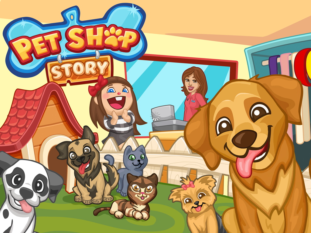Pet Shop Story (iPad) screenshot: Title screen