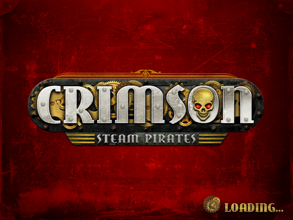 Crimson: Steam Pirates (iPad) screenshot: Title screen.