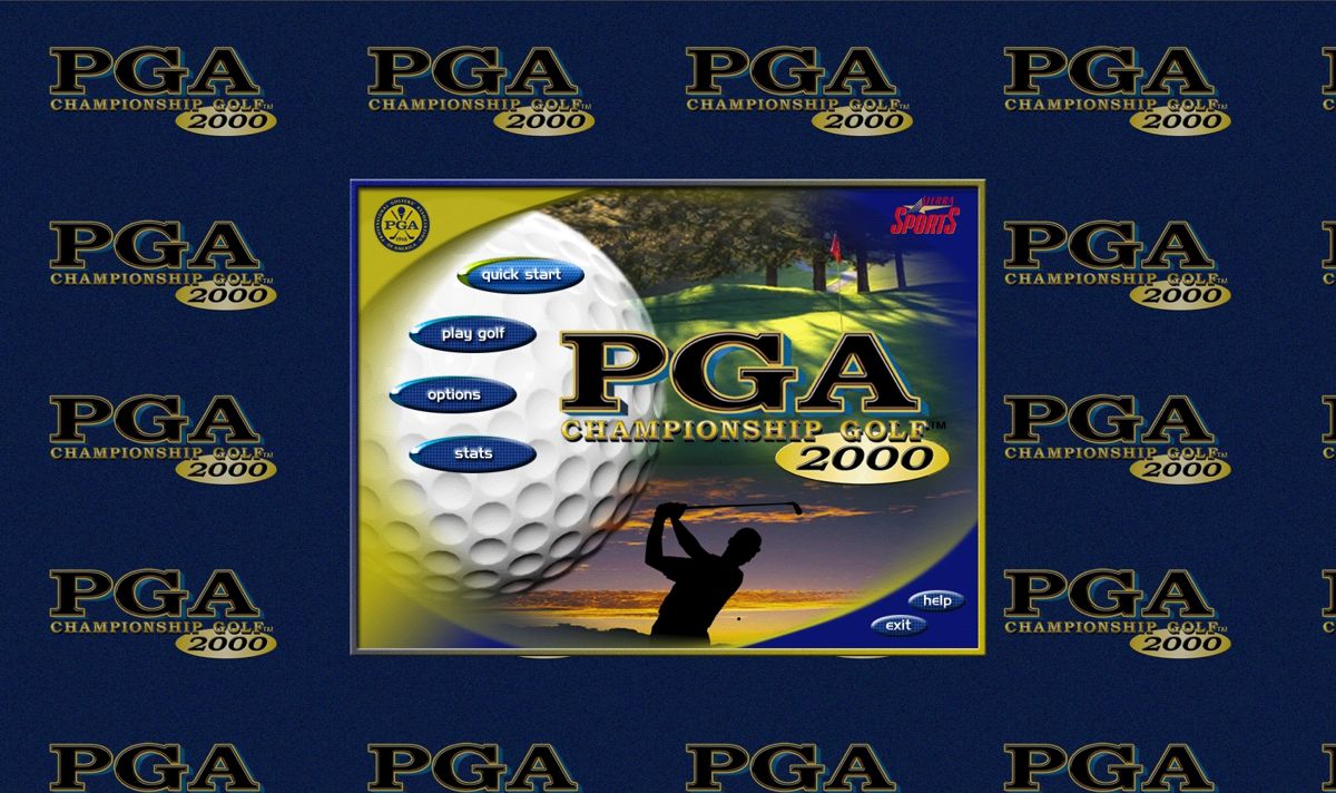 PGA Championship Golf 2000 (Windows) screenshot: Main Menu