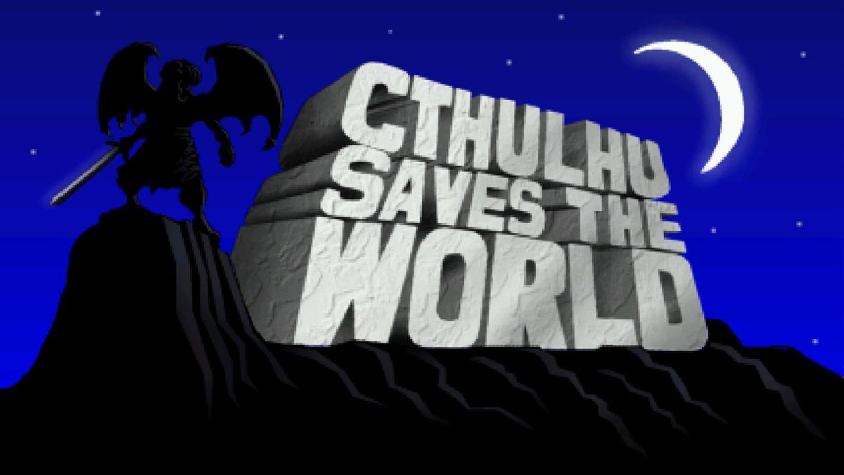 Cthulhu Saves the World (Windows) screenshot: Title screen