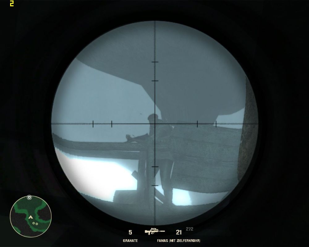 Code of Honor 2: Conspiracy Island (Windows) screenshot: Eyes on target.