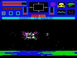 Star Raiders II (ZX Spectrum) screenshot: Zylon ship exploded