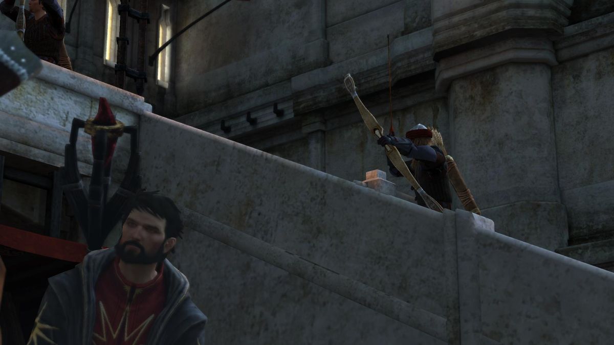 Dragon Age II: Mark of the Assassin (Windows) screenshot: ...and starts with an ambush