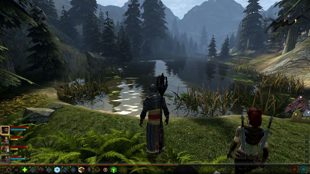 Dragon Age II: Mark of the Assassin (Windows) screenshot: A nice view