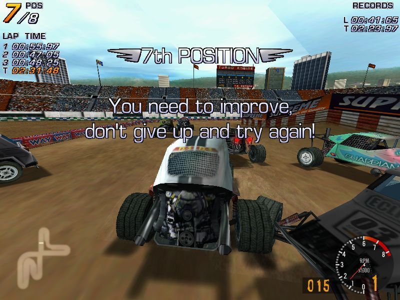 Beetle Buggin' (Windows) screenshot: The end of the race.