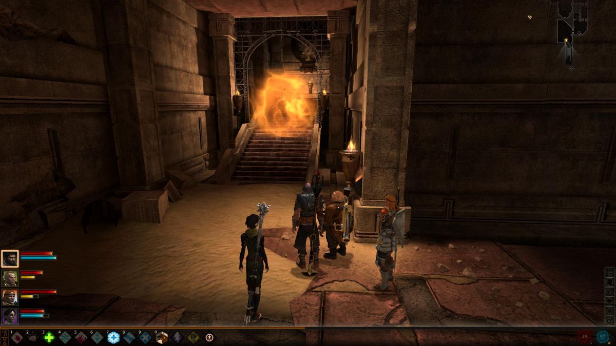 Dragon Age II: Legacy (Windows) screenshot: This barrier, however, prevents going back