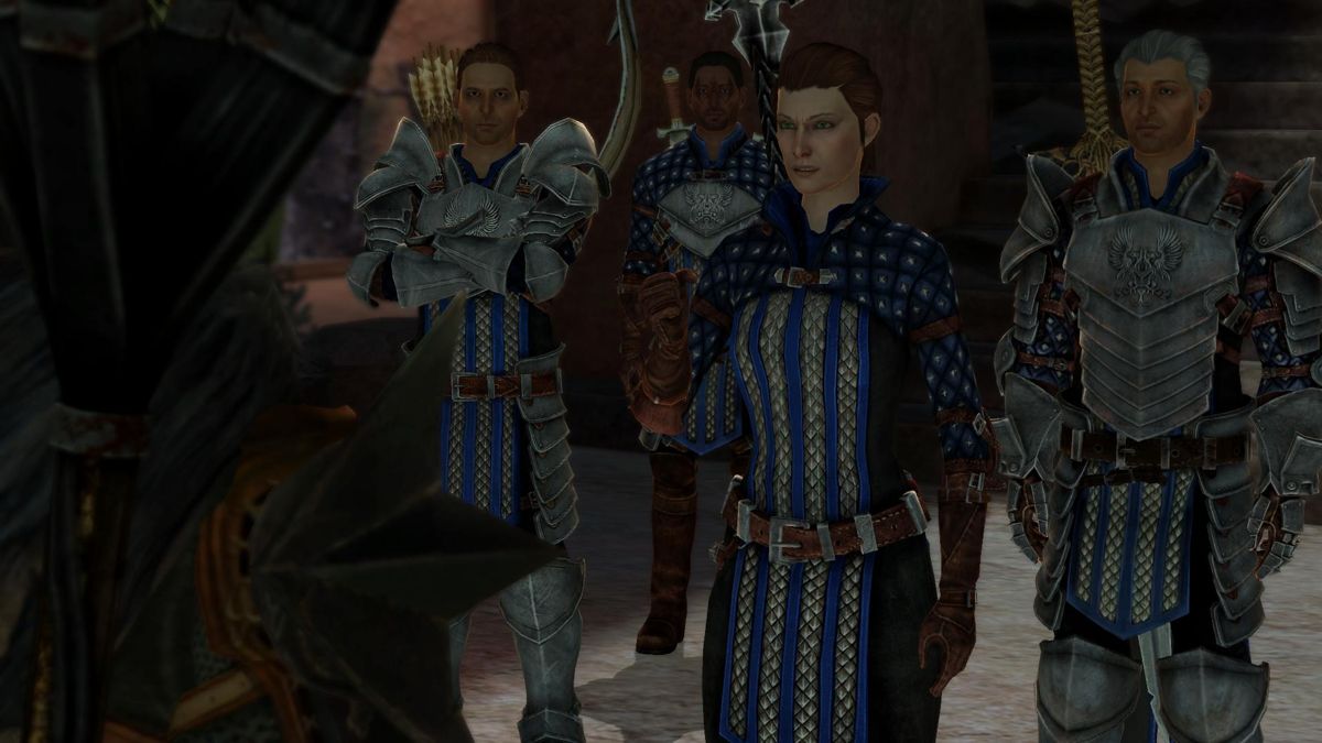 Dragon Age II: Legacy (Windows) screenshot: Hawke meets some Templars