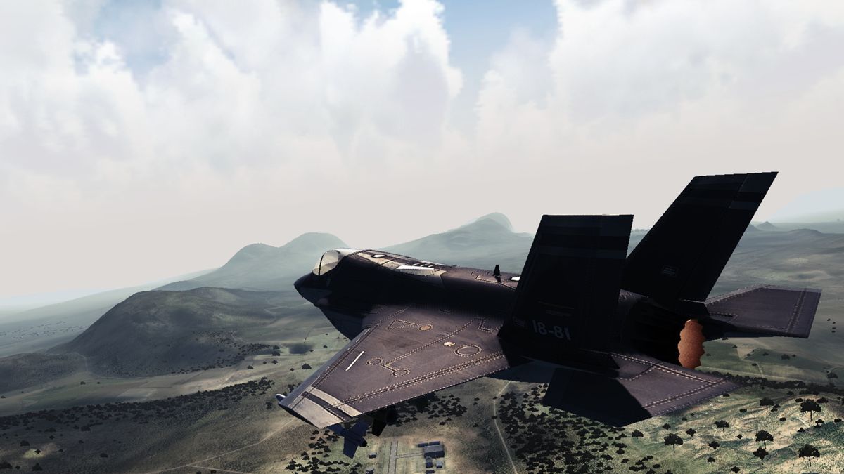 JASF: Jane's Advanced Strike Fighters (Xbox 360) screenshot: F-35C Lightning II in super-cruise