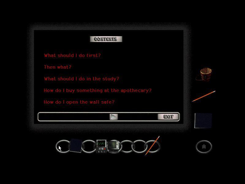 Connections (Windows) screenshot: One of the game's help screens. These can also from the main menu and from within the game