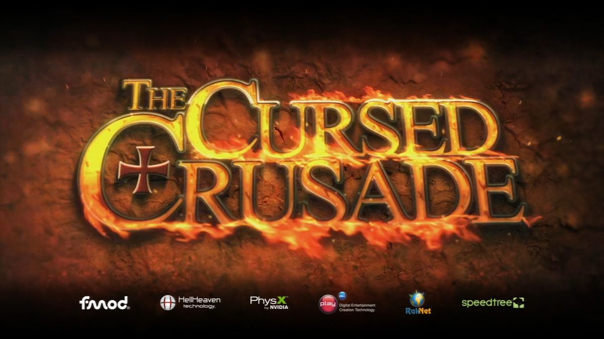 The Cursed Crusade (PlayStation 3) screenshot: Main title.