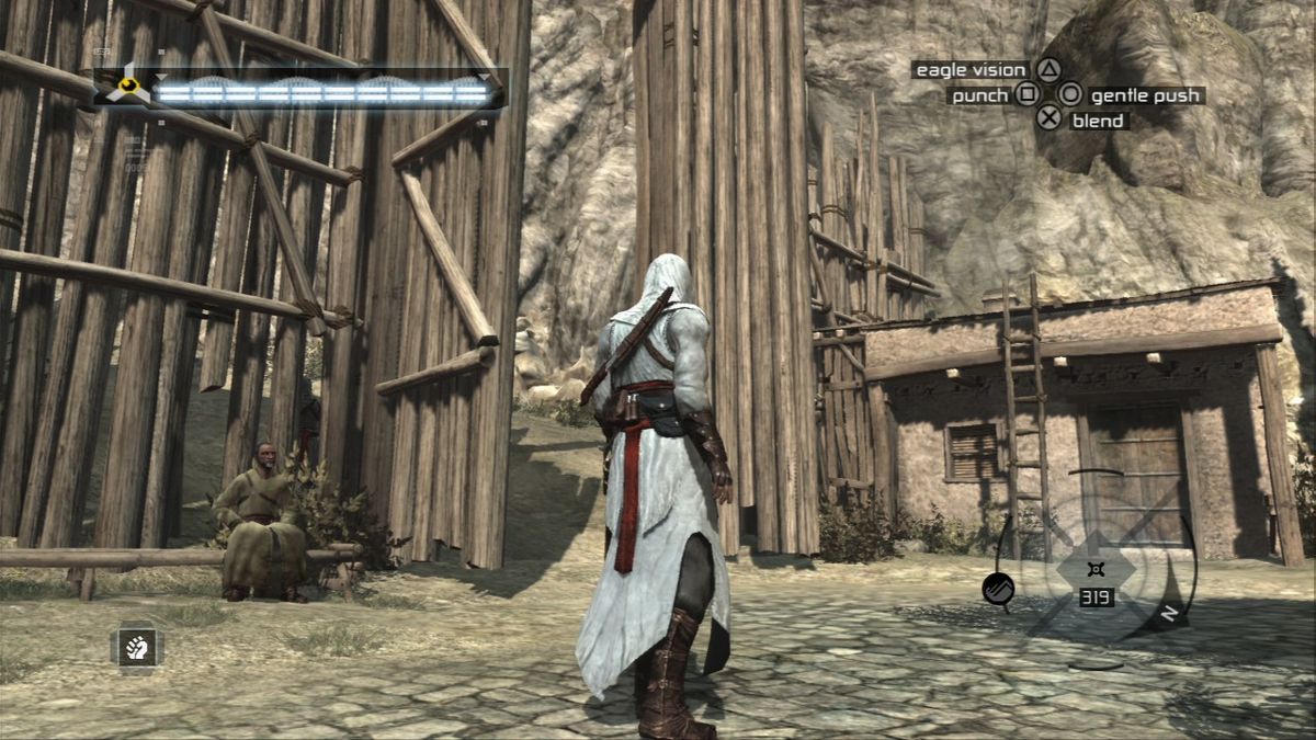 Assassin's Creed (PlayStation 3) screenshot: Leaving the Masyaf fortress.