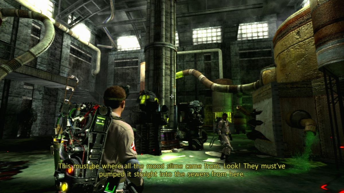 Ghostbusters: The Video Game (PlayStation 3) screenshot: Rescuing the captured team members, one by one.