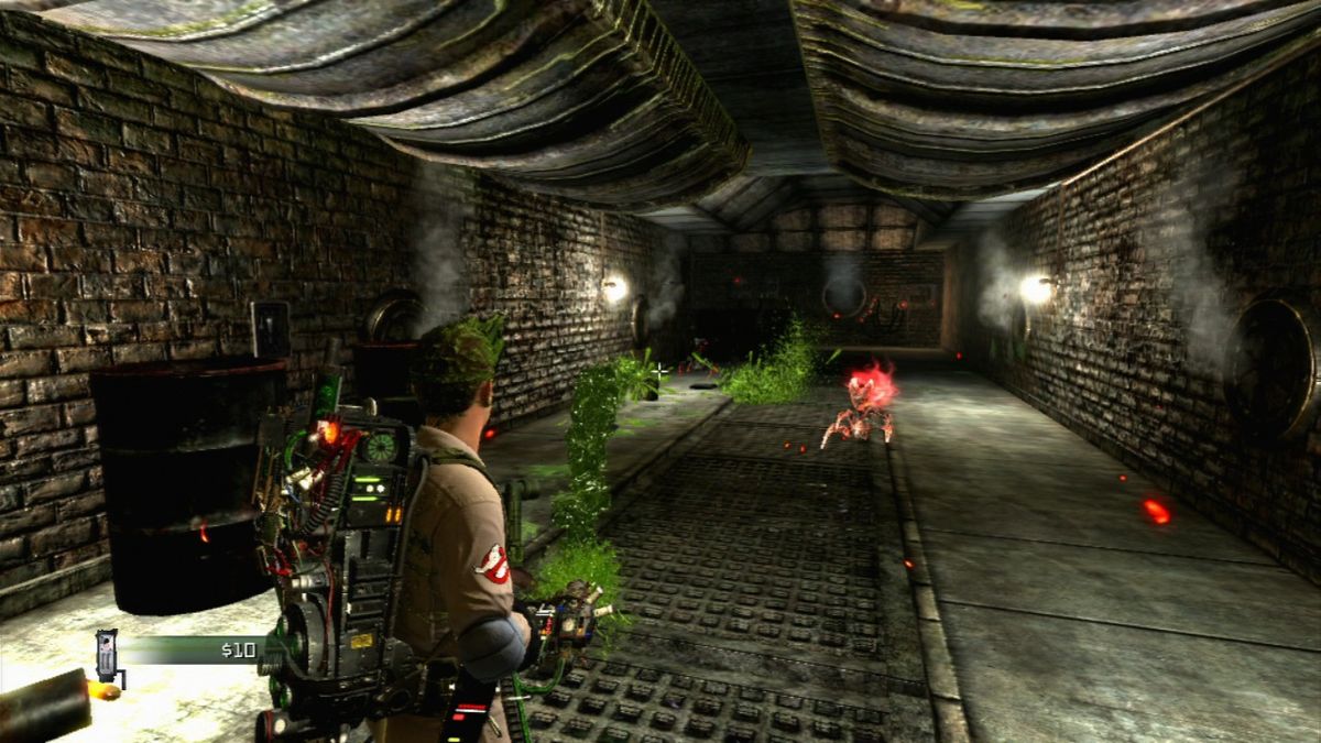 Ghostbusters: The Video Game (PlayStation 3) screenshot: Fight in the sewers.