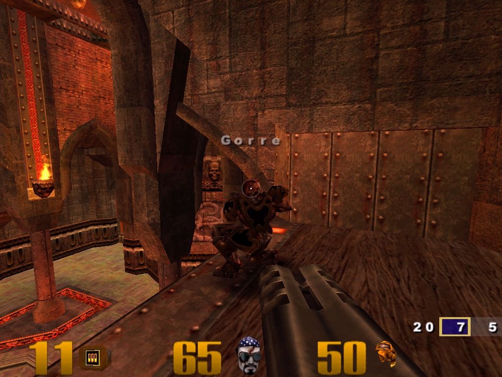 Quake III: Arena (Windows) screenshot: No one likes campers, you'd better remember that!