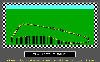 Stunt Track Racer (DOS) screenshot: Preview a track