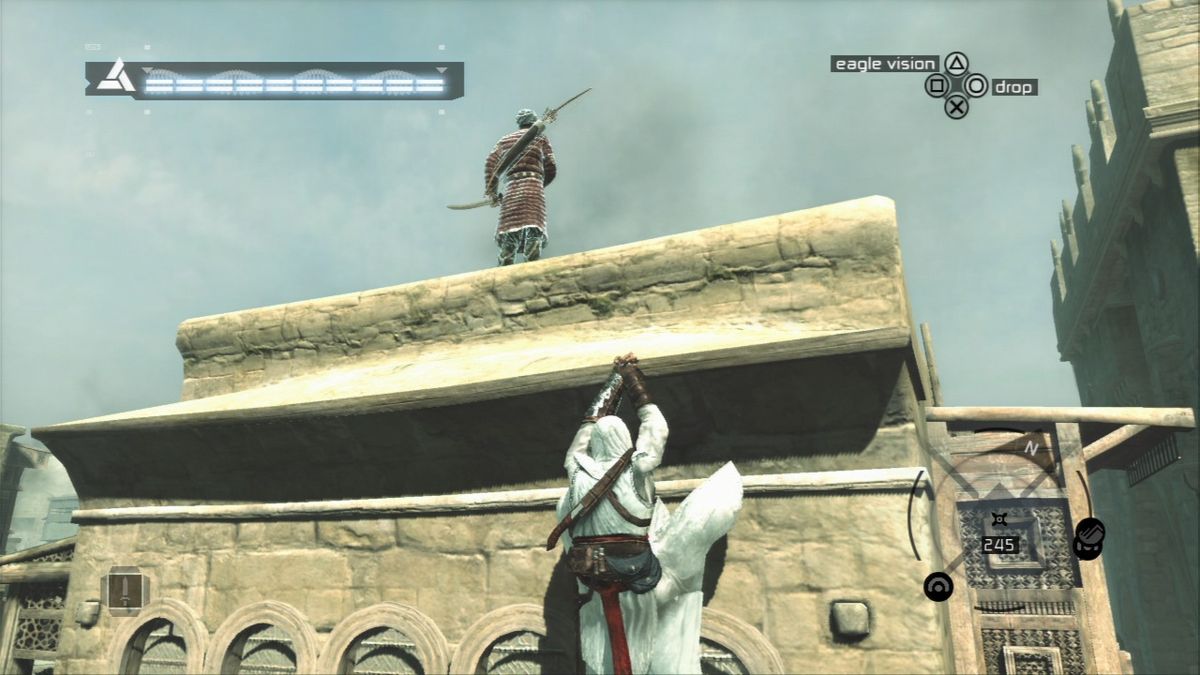 Assassin's Creed (PlayStation 3) screenshot: The roofs are patrolled by archers.