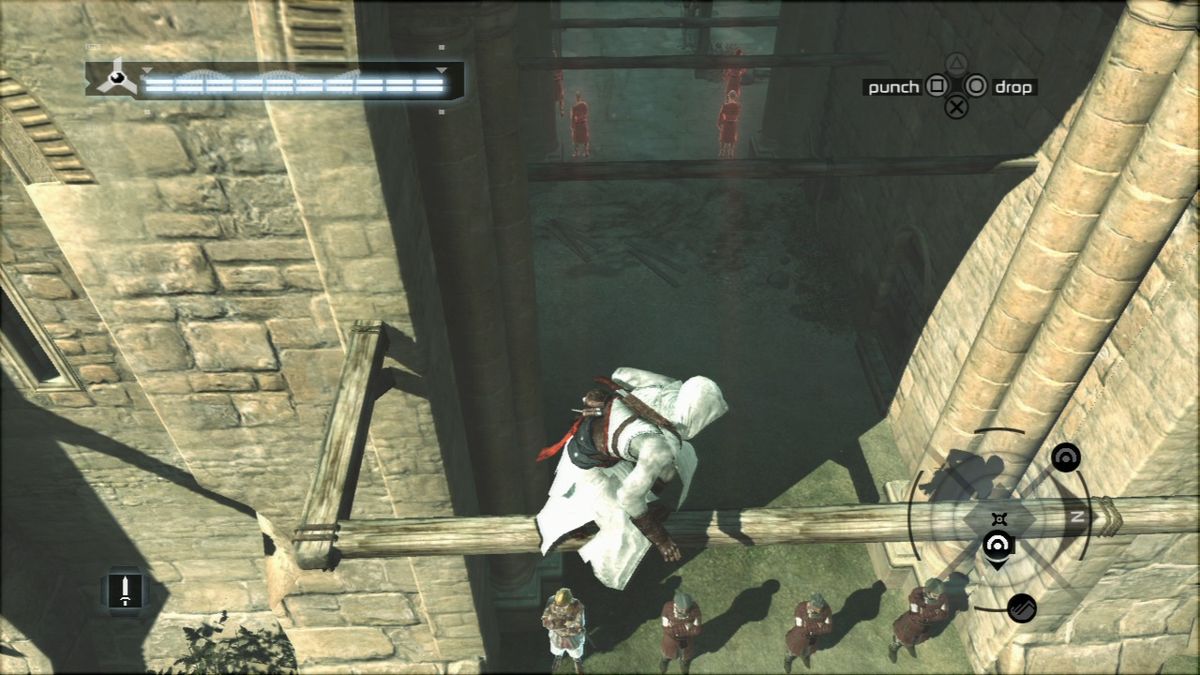 Assassin's Creed (PlayStation 3) screenshot: Good thing they're not looking up.