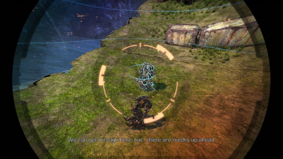 Enslaved: Odyssey to the West (PlayStation 3) screenshot: After catching a mech dragonfly, Trip will reprogram it for reconnaissance.