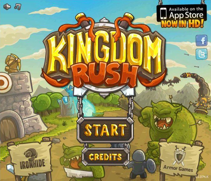 Kingdom Rush (Browser) screenshot: Title Screen