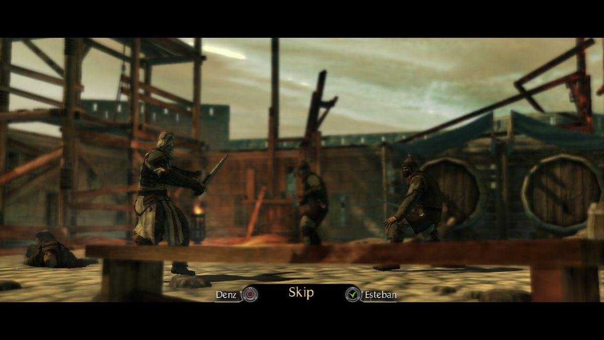The Cursed Crusade (PlayStation 3) screenshot: Prologue... the game features many in-game cut-scenes which can be skipped.