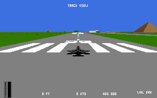Strike Aces (DOS) screenshot: External track view