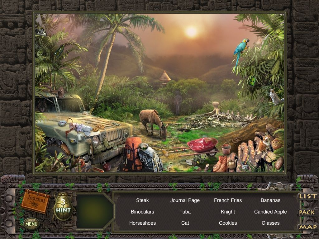 Hidden Expedition: Amazon (iPad) screenshot: Jungle - objects