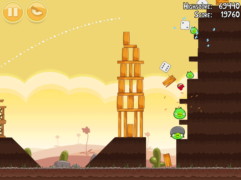 Screenshot of Angry Birds (iPad, 2009) - MobyGames