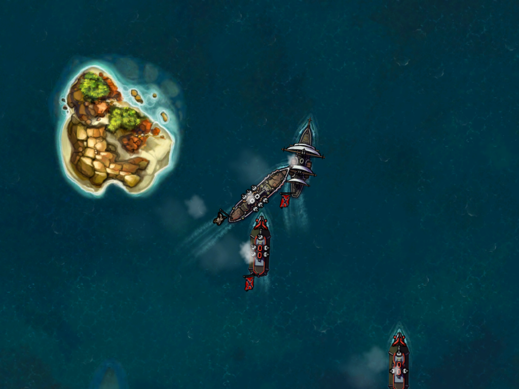 Crimson: Steam Pirates (iPad) screenshot: Time to board the enemy!
