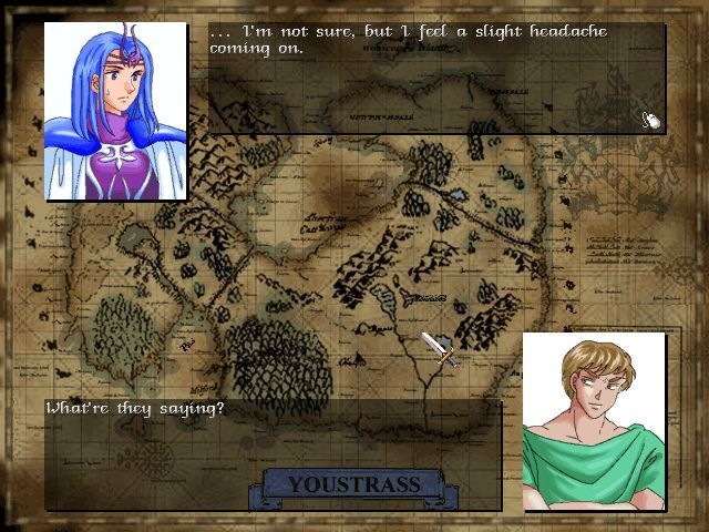 Battle of the Youstrass (Windows) screenshot: The guys just don't get it ...... Pretty true to life then
