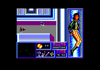 Moonwalker (Amstrad CPC) screenshot: Wearing the pants.