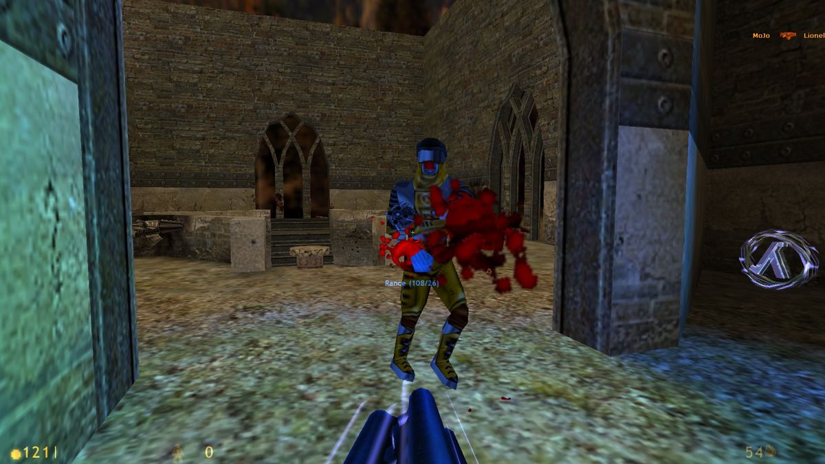 Deathmatch Classic (Windows) screenshot: Machine Gun Carnage!