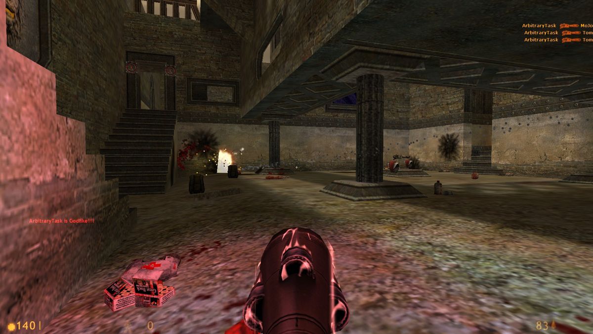 Deathmatch Classic (Windows) screenshot: "Godlike!!!"
