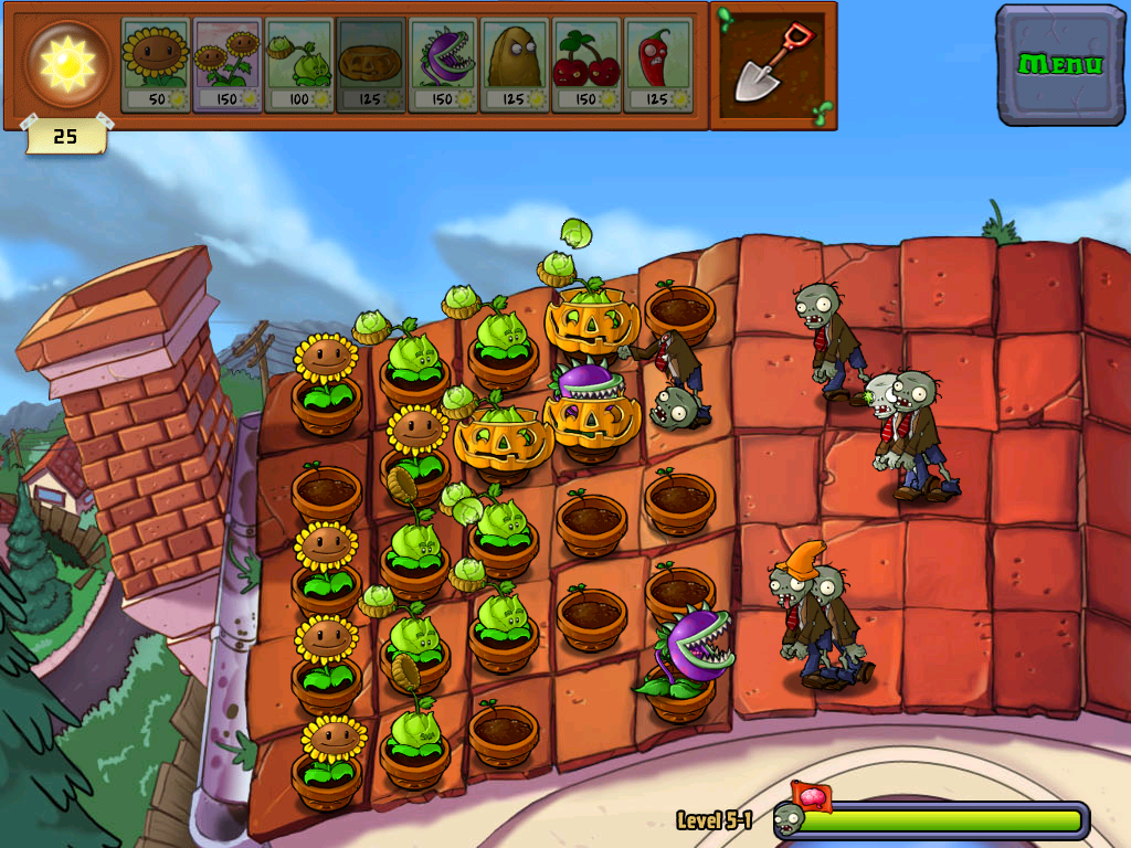 Screenshot of Plants vs. Zombies (Windows, 2009) - MobyGames