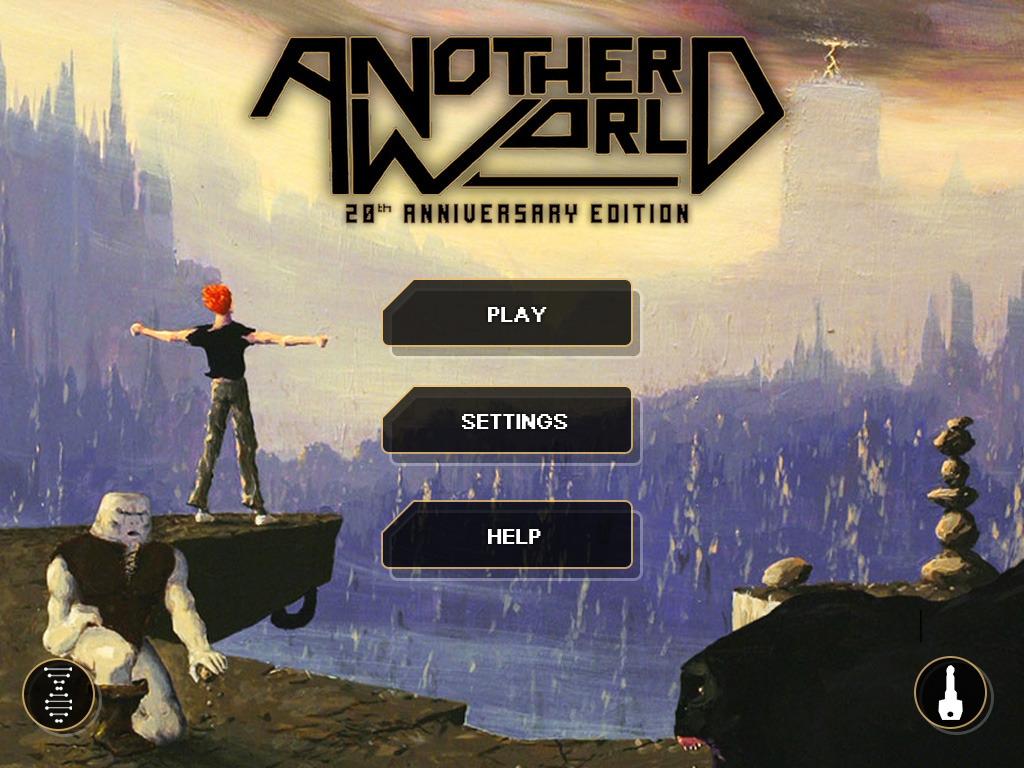 Another World: 20th Anniversary Edition (iPad) screenshot: Main menu