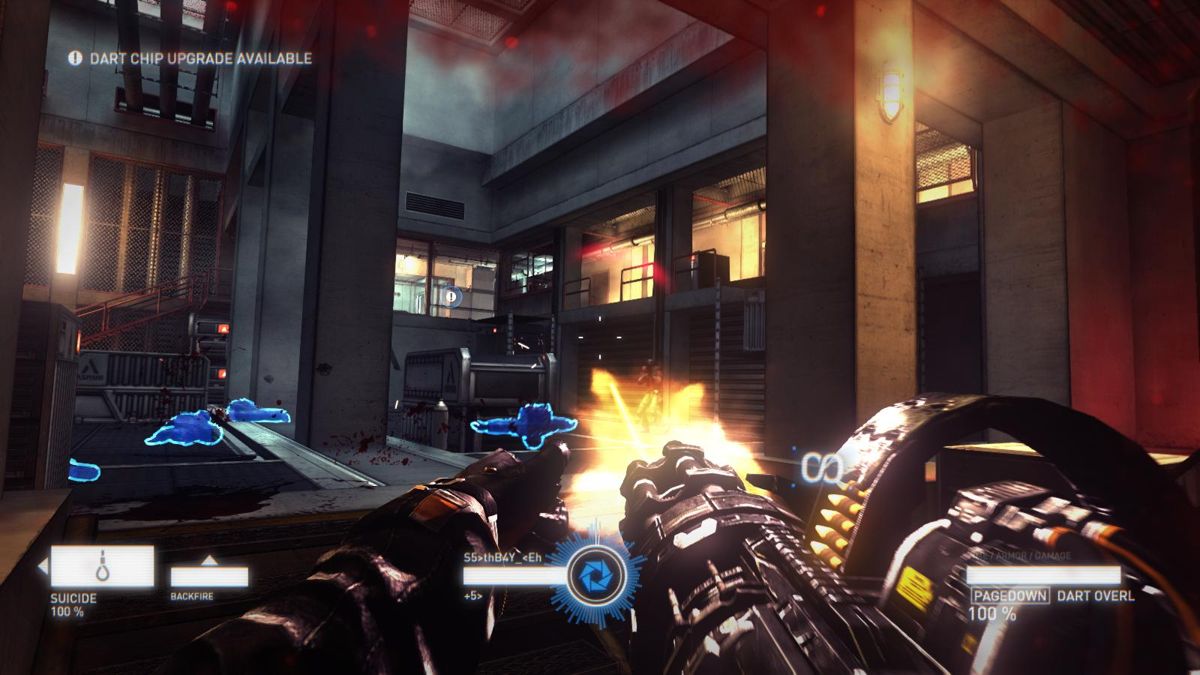 Syndicate (Windows) screenshot: There's literally no better weapon in the game than the minigun!