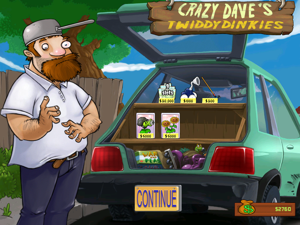 Plants vs. Zombies (iPad) screenshot: Care to purchase any items?