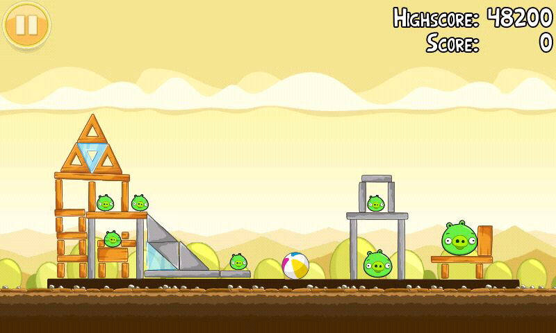 Angry Birds (Android) screenshot: Piggies playground