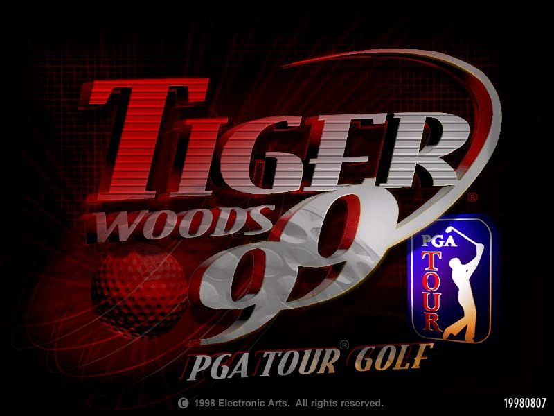 Tiger Woods 99 PGA Tour Golf (Windows) screenshot: Title Screen