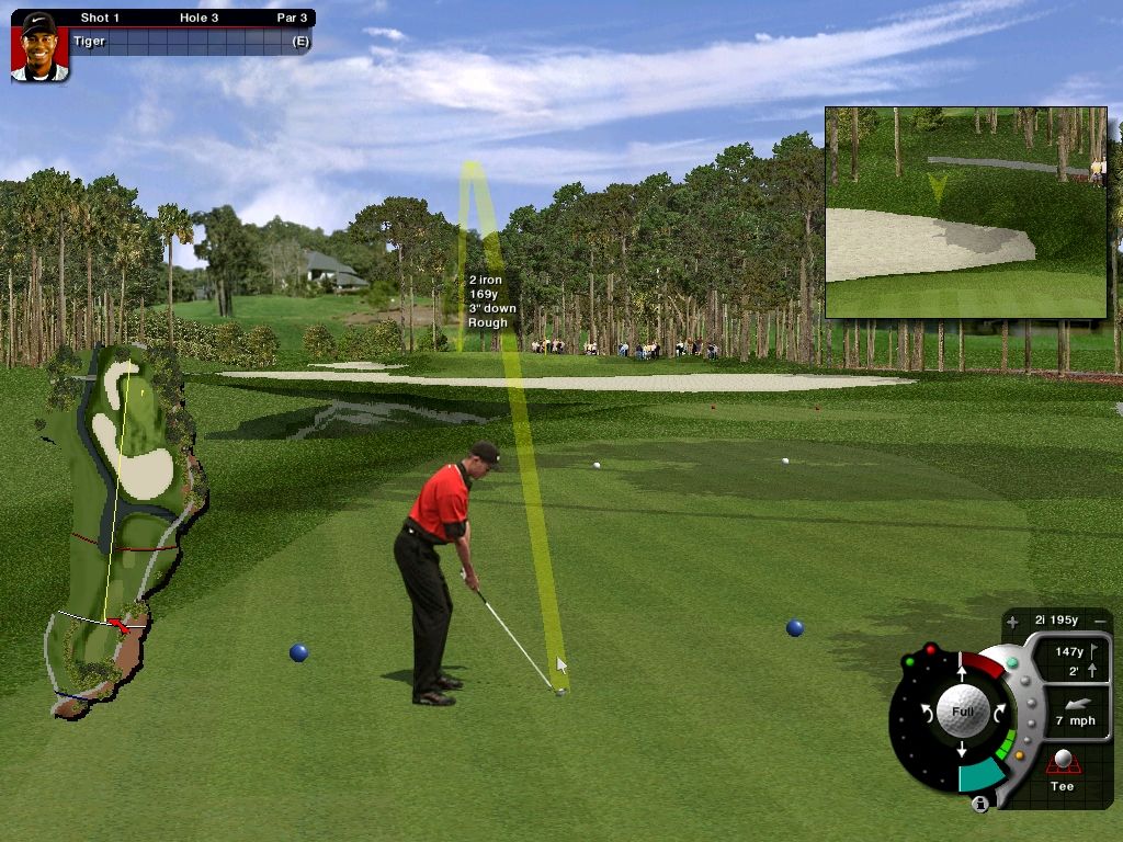 Tiger Woods 99 PGA Tour Golf (Windows) screenshot: Tee off