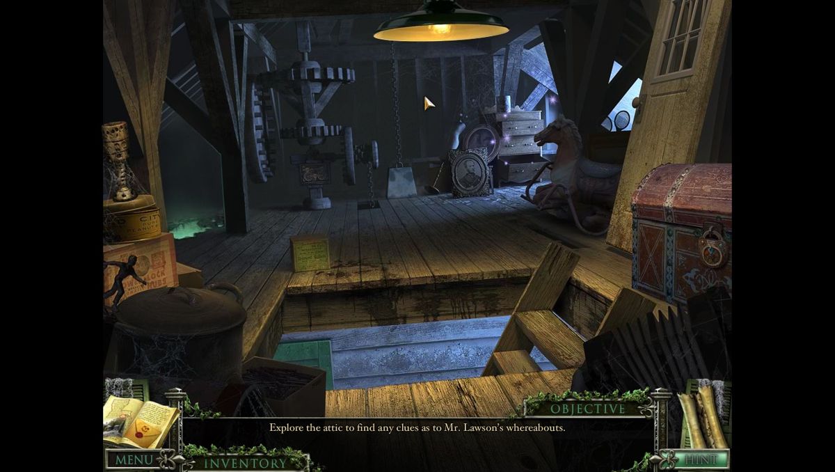 Mystery Case Files: 13th Skull (Collector's Edition) (Macintosh) screenshot: The attic