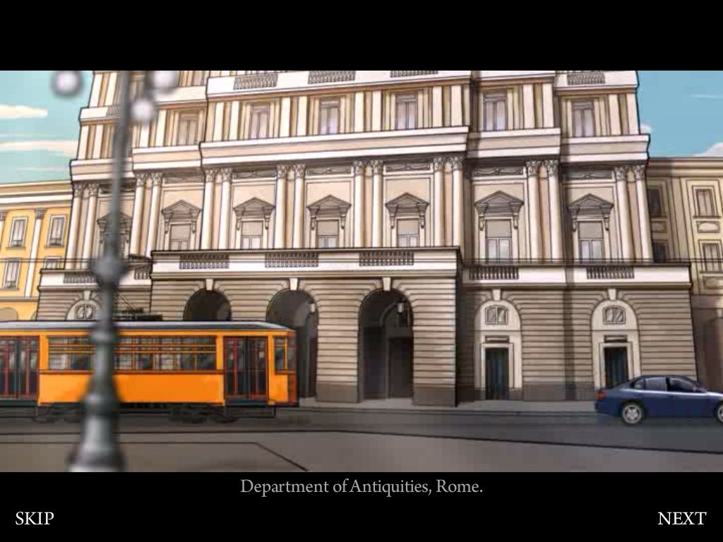 Rhianna Ford & The Da Vinci Letter (iPad) screenshot: Intro cutscene