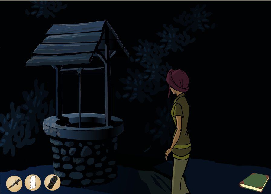 Arcane: Online Mystery Serial - The Miller Estate Episode 4 (Browser) screenshot: Approaching the well
