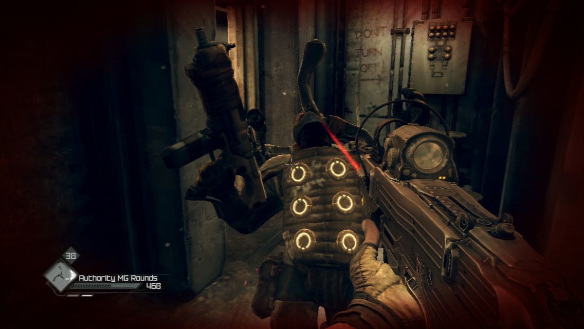 Rage (PlayStation 3) screenshot: Too close to dodge.