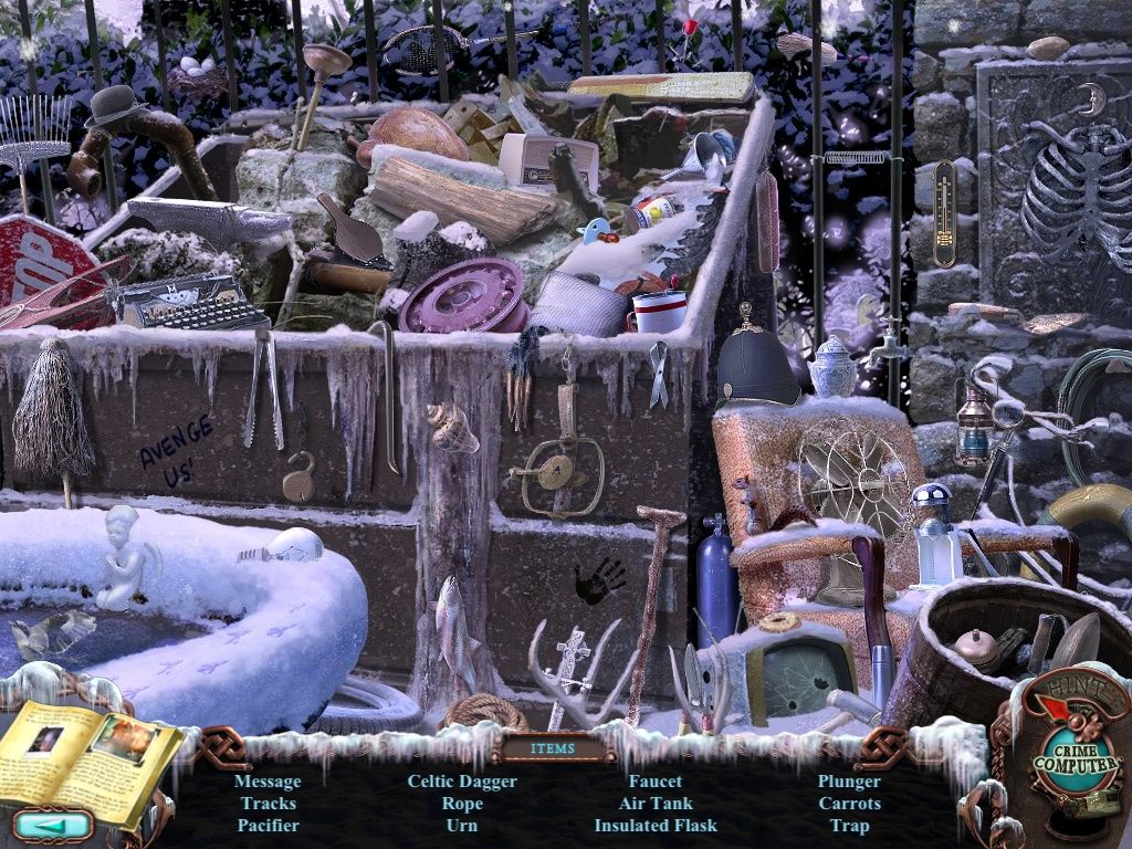 Mystery Case Files: Dire Grove (Collector's Edition) (iPad) screenshot: Dumpster - objects