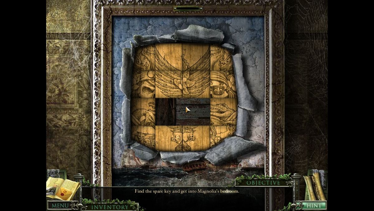 Mystery Case Files: 13th Skull (Collector's Edition) (Macintosh) screenshot: Painting tile puzzle
