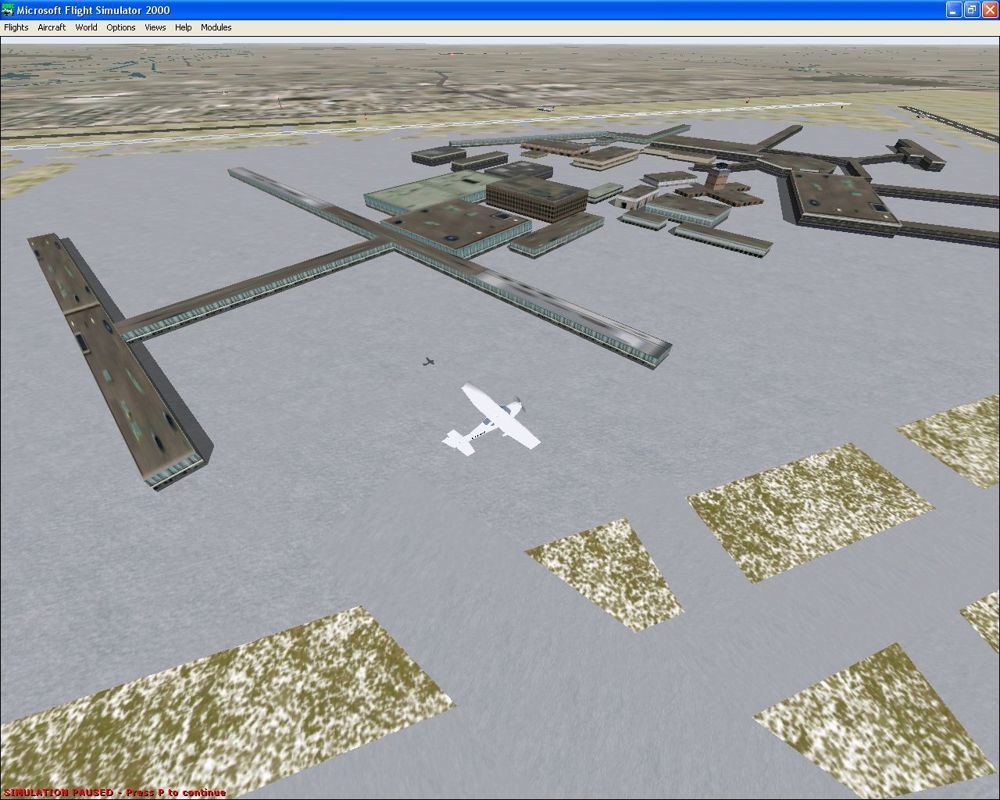 Airport 2000: Volume 2 (Windows) screenshot: The default London Heathrow airport by day