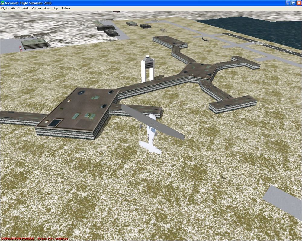 Airport 2000: Volume 2 (Windows) screenshot: The default Boston Logan International airport by day