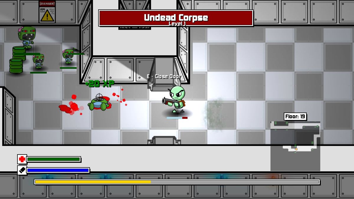 Lair of the Evildoer (Windows) screenshot: Shooting some smaller enemies.