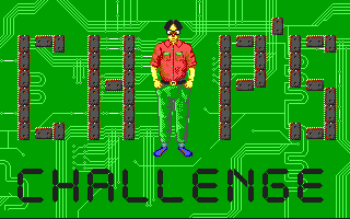 Chip's Challenge (DOS) screenshot: Title screen (VGA)