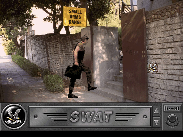 Daryl F. Gates' Police Quest: SWAT (DOS) screenshot: Training Day.